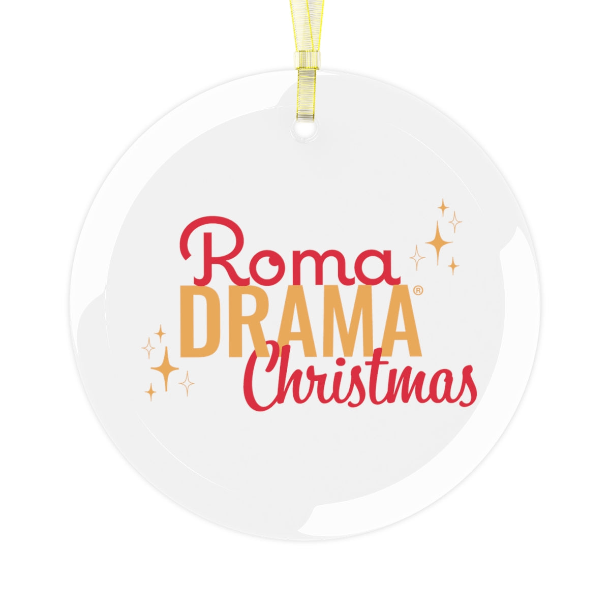 RomaDrama Christmas Glass Ornament